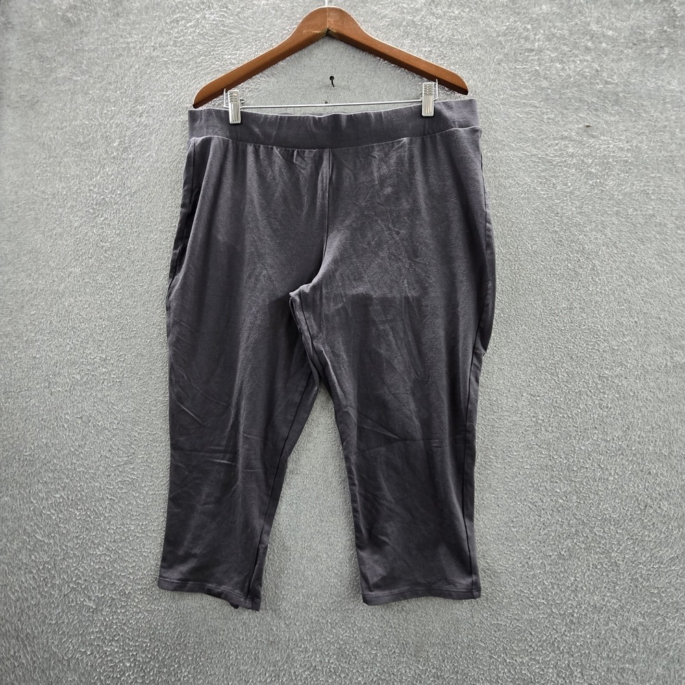 Torrid Women Pants 3 Gray Cropped Pull On 15" Inseam